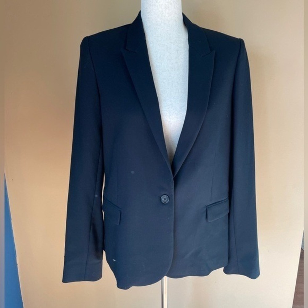 Zadig Voltaire Womens Deluxe Jacket Blazer Size 40 "SUNSHINE" Rear Spellout - Picture 2 of 11
